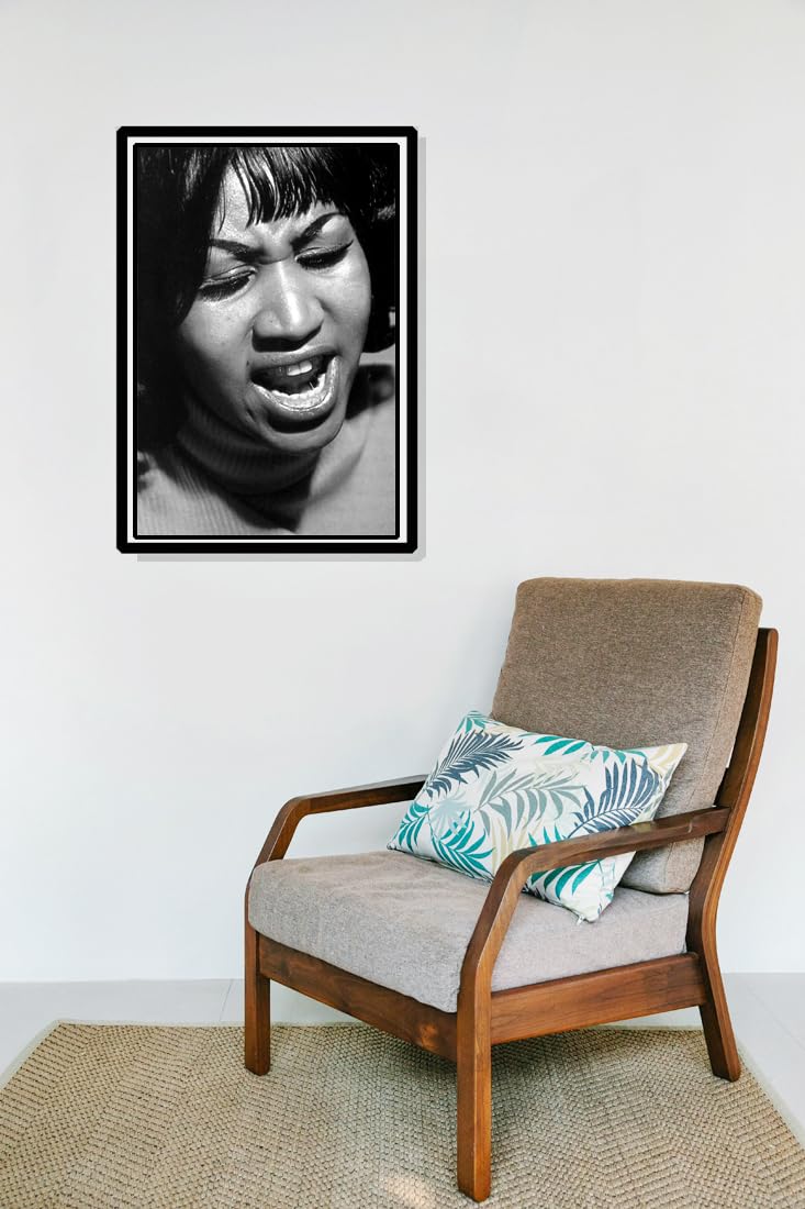 額装品/アレサ フランクリン/アート/ポスター/インテリア Amazon.co.jp: 歌手ポスター Aretha Franklin アレサ・フランクリン